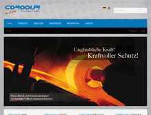 Tablet Screenshot of corodur.de